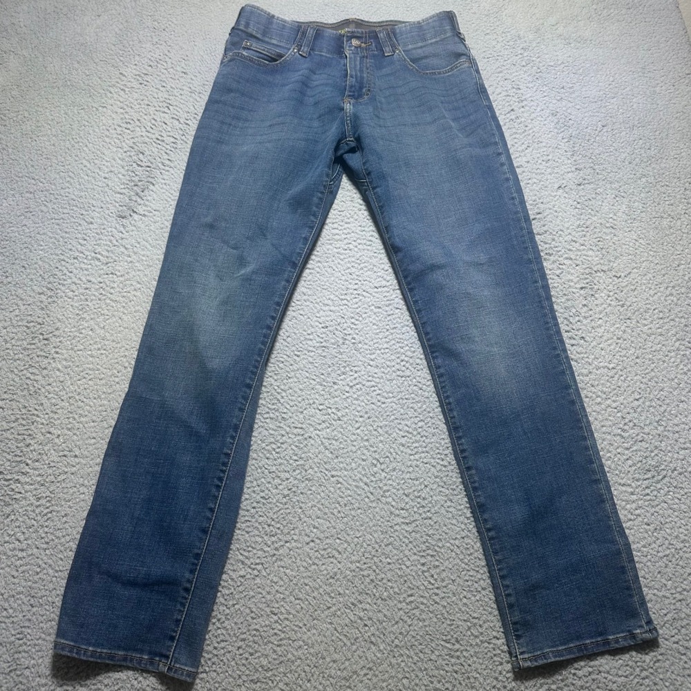 Lee Extreme Motion MVP Jeans Mens 30x30 Blue Straight Taper Denim Pants